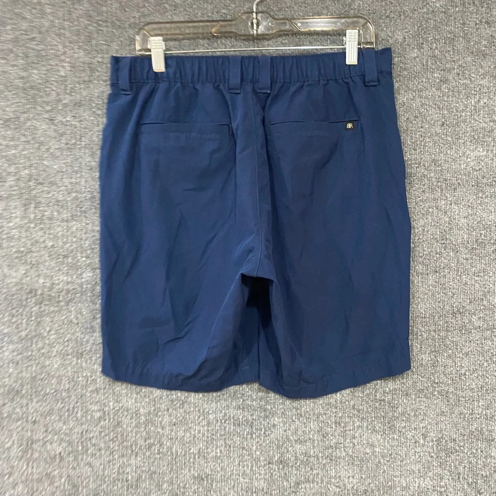 Banana Republic Mens Core Temp Shorts Navy Blue Stretch Ripstop Size 34 1559922